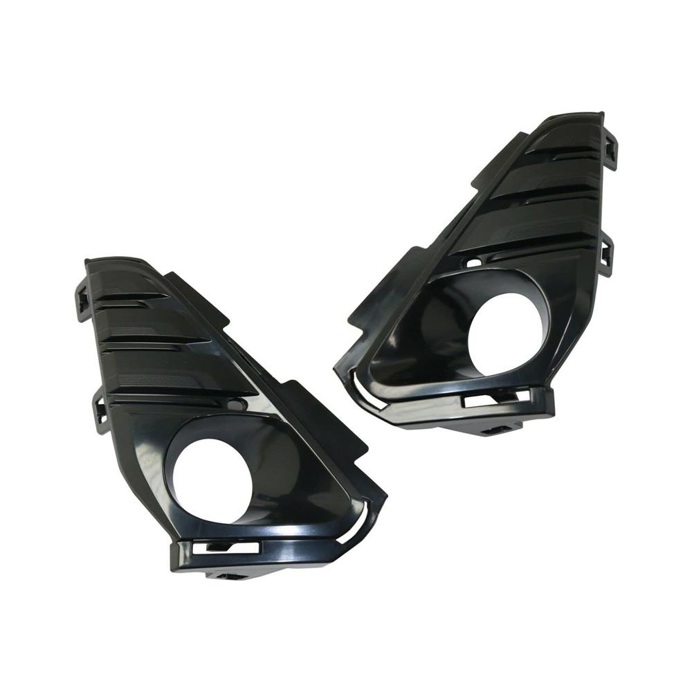 Front Right+Left Side Fog Lamp Cover Frame W/ Hole Fit For GMC Terrain 2018-2021
