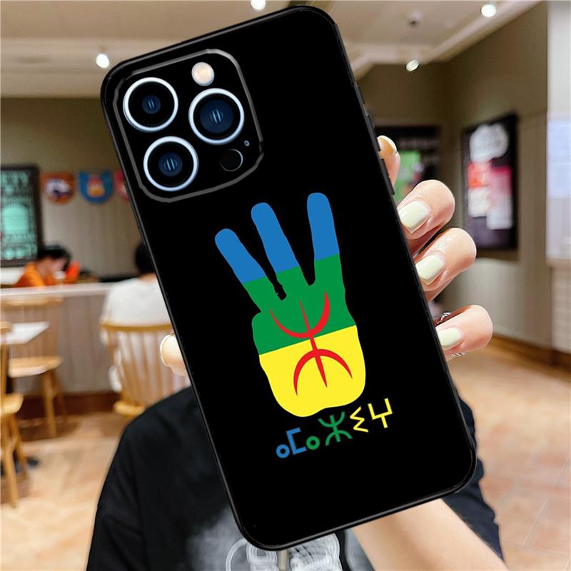 Amazigh Symbol Berber Academy Case For iPhone 17 Pro Max 16 15 14 11 12 13 Mini Plus 16e 17 Air Bumper Cover Accessories