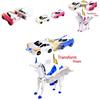 Hello Carbot Unicorn Transformation Robot Magnetic Toy Model Figure For Creative Kids