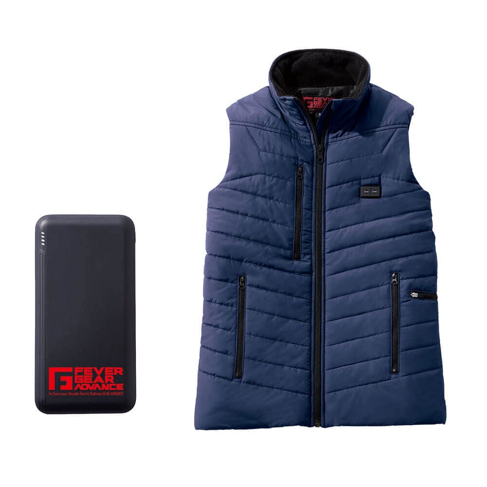 

Jichodo FEVER GEAR FGA20000 Электрический жилет с подогревом, размер M, цвет темно-синий, со встроенным нагревателем