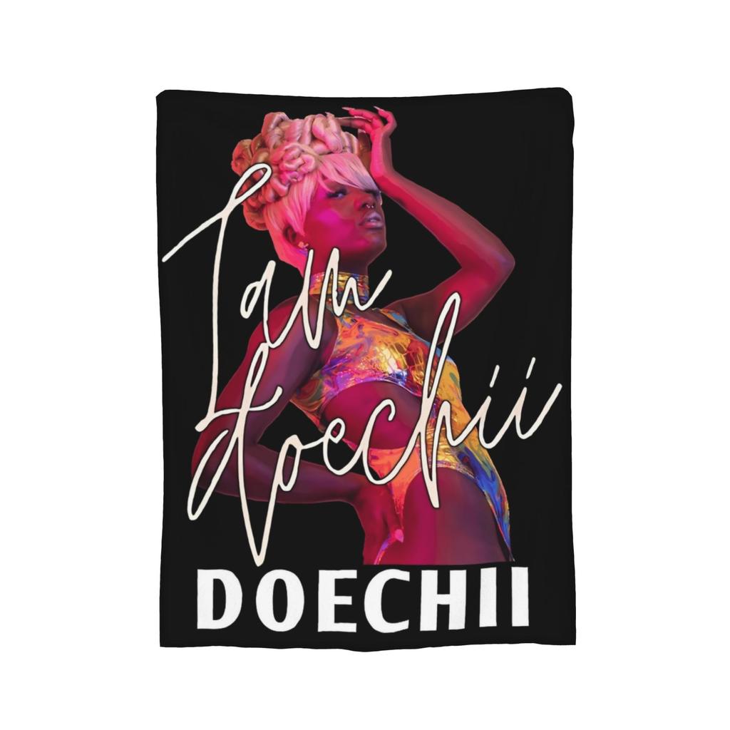 Doechii Rapper Blanket Flannel Summer  Breathable Super Warm Throw Blankets for Home Car Quilt