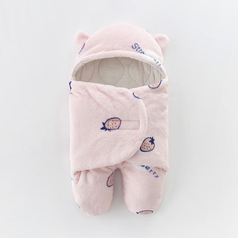 Anti-Startle Cotton Swaddle Blanket for Newborns - All-Season Baby Sleeping Bag