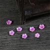 Flower Resin Imitation Shell Beads Mounted Movable Type Charms 20 Pcs per Bag