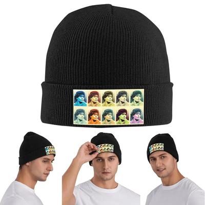 Diego Maradona D10 El Pibe Obey Warhol Style Warm Knitted Cap Winter Knit Bonnet Hat Skullies Beanies Hip Hop Caps for Unisex