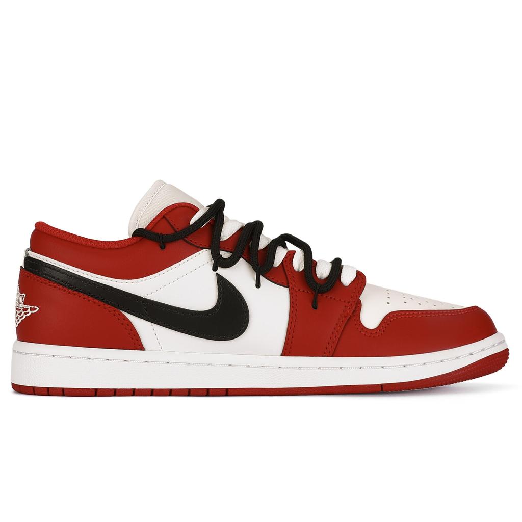 Jordan Air Jordan 1 Low Top Vintage Basketball Shoes Men's White Red DC0774-161(Team18-)
