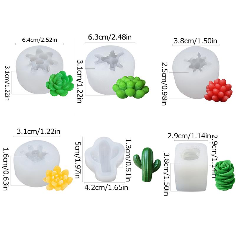 

6/9 шт., украшения для дома, принадлежности для самостоятельного изготовления, набор для изготовления ароматных свечей из гипса и камня, суккулентов