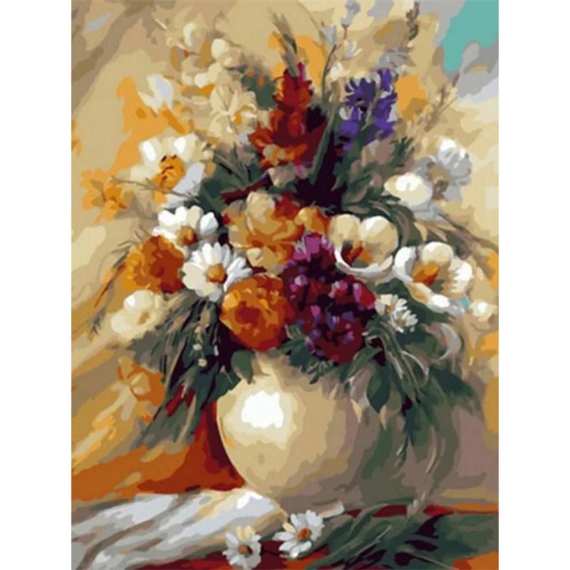 5D DIY Diamond Painting Beautiful Flower Mosaic Diamond Embroidery Painting Full Round Rhinestone Home Decor Gift