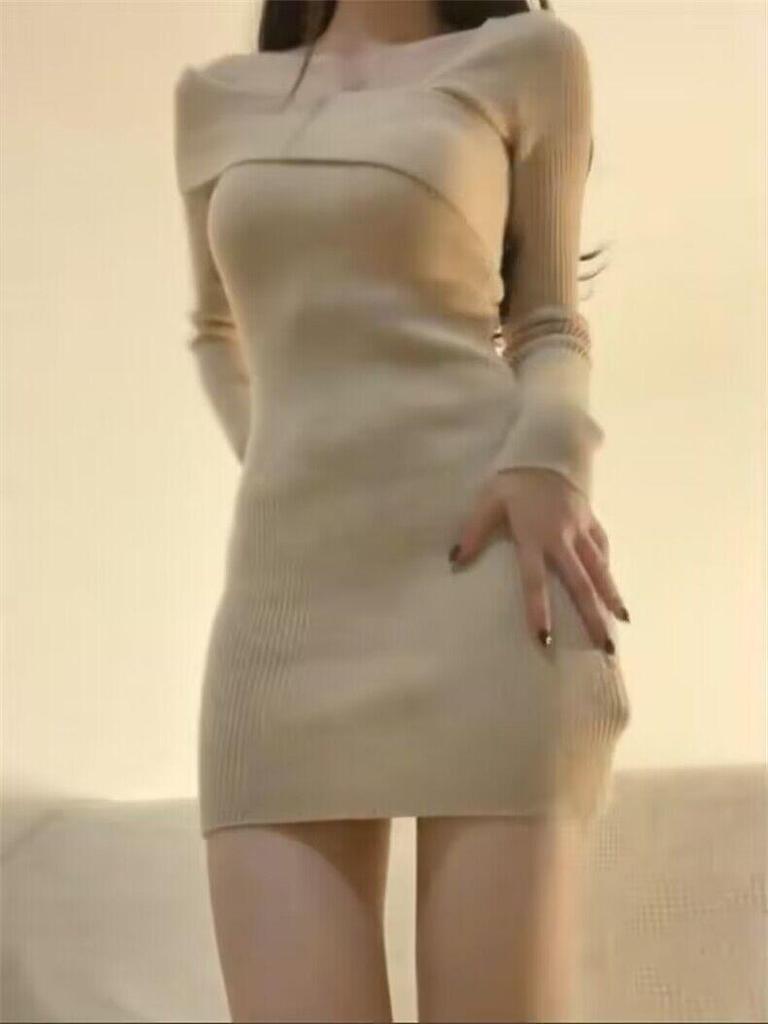 Herbst/Winter 2025 Französisches Minirockkleid - Hüftbetontes Design für anspruchsvolle Frauen