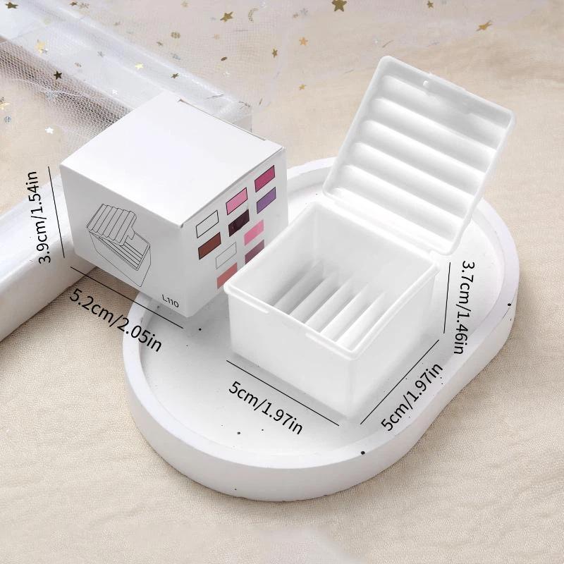 1Pcs Nail Art Brush Uv Acrylic Gels Parts Nail Tool Holder Cup With Dual Use Lid Brush Stand Palette Separate Cleaning Ridges
