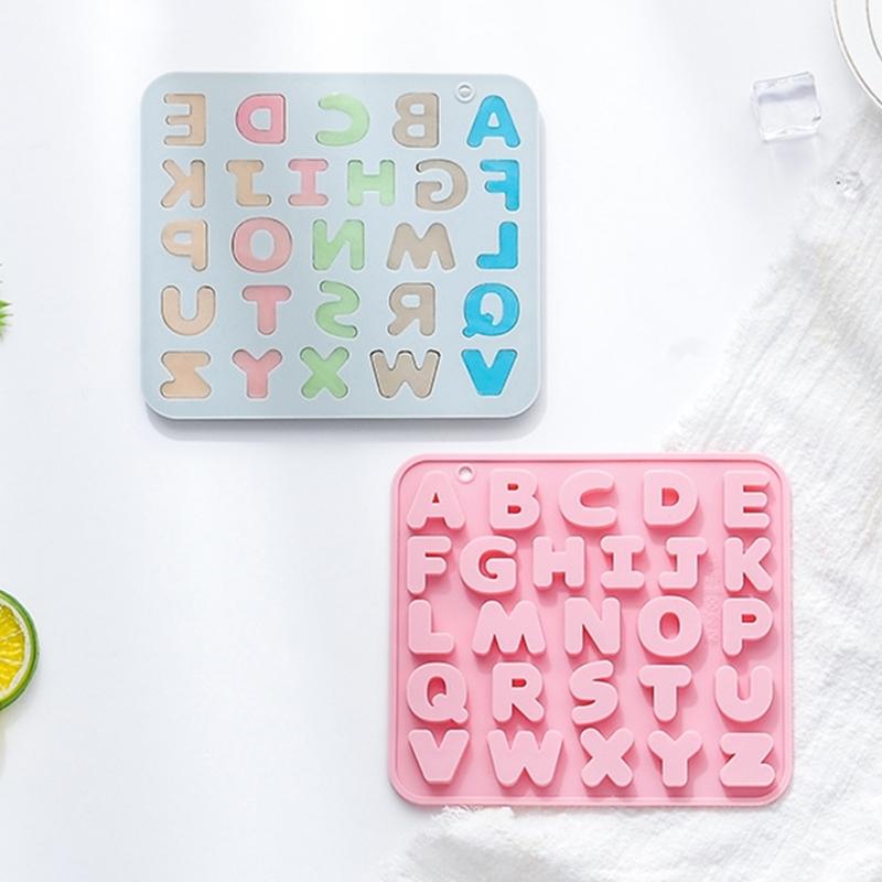 Silikonform in Buchstabenform Fondant Schokoladenform DIY Kuchen Dessertform Zuhause Küche Backen DIY Zubehör