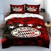 Logo FC Bayern Monachium. Pościel Zestawy poszewek na kołdrę Poszewki na kołdrę Poszewki na poduszki(1 * Poszewka na kołdrę 2 * Poszewki na poduszki, bez wkładu do kołdry)