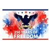 USA 250 Years of Freedom Tapestry 17762026 250th Anniversary Decor American Independence Day Backdrop July 4th Patriotic