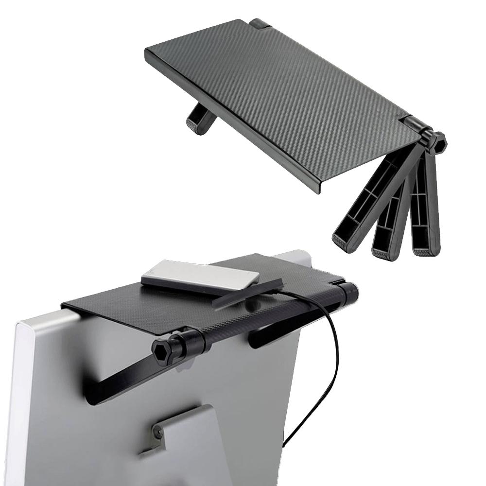 1x Černá nastavitelná horní úložná police na TV obrazovku, organizér, držák 33x 16x 2.5cm