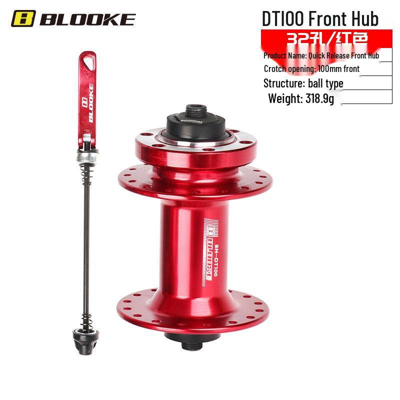 BLOOKE Mountainbike Schnellspannnabe, 32/36 Loch, Sechs-Schrauben Scheibenbremse, 7-10 Speed Achse
