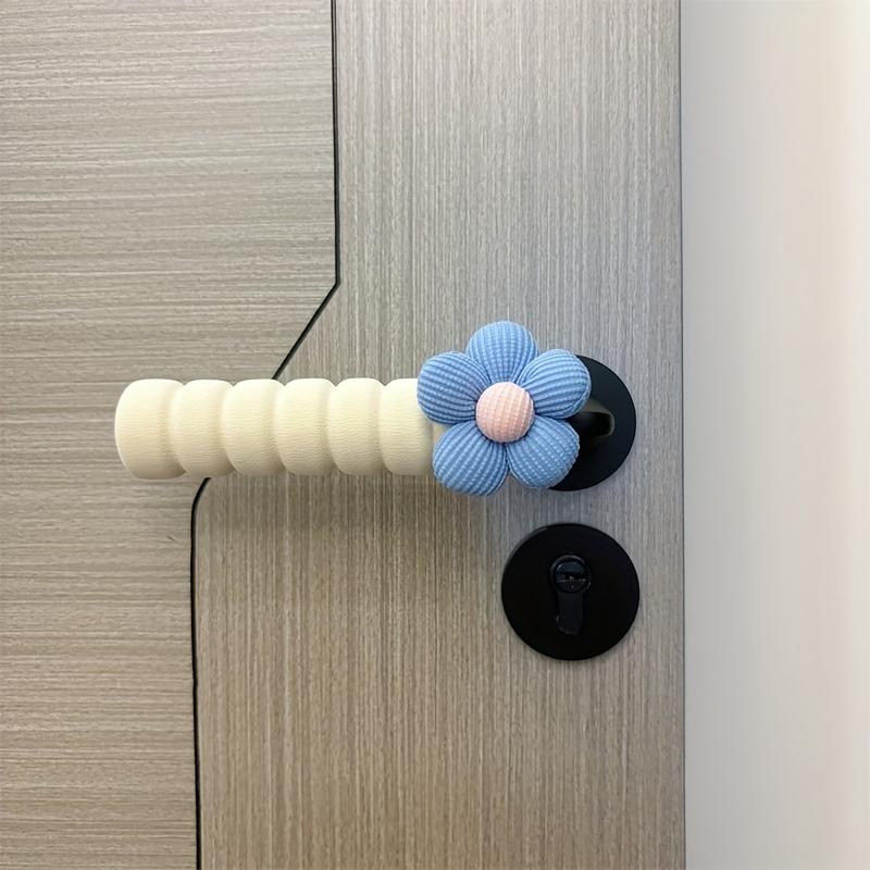 2 STÜCK Dekorative Türstopper-Set, gepolsterter Griffschutz, Türstopper für Heimdekor, strapazierfähiger Stoffbezug, Wandschutz.