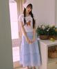 Lora Lora Frill Long Skirt Sky