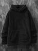 Autumn & Winter Slim Long-sleeved Coral Velvet Personality Wind Casual Men's Hooded Sweater Moisture Wicking Comfortable Skin-friendly Breathable Tops
