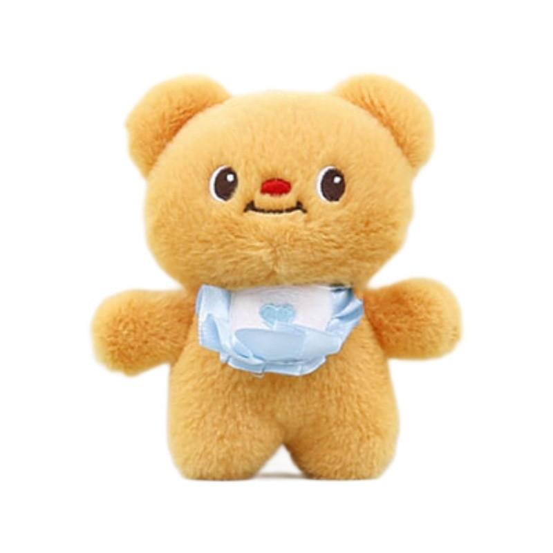 Adorable Yellow Bear Plush Keychain Soft Stuffed Animal Toy For Cute Accessories