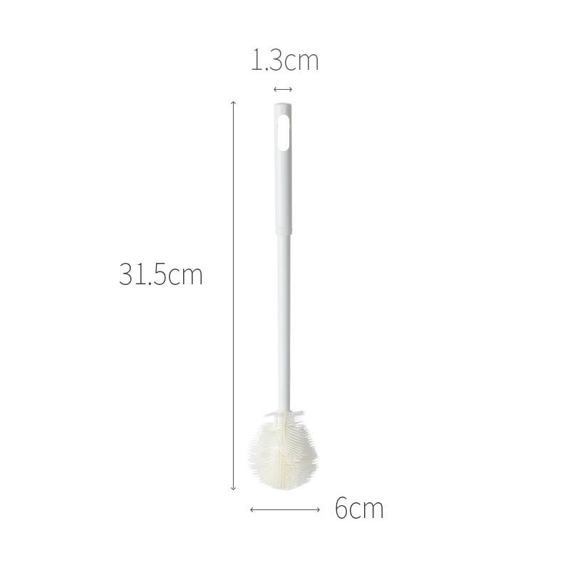 2024 New Cleaning Cup Brush Foldable Long Handle Milk Bottle Brush Glass Water Bottles Tea Stains Cleaning Brush Kitchen Tools