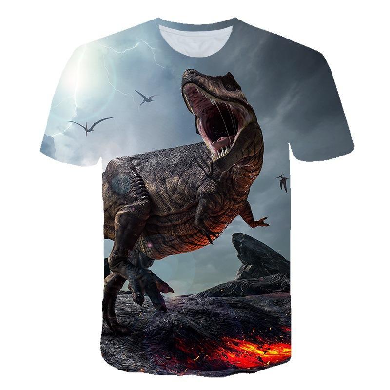 Factory direct sales 2020 new dinosaur digital printing 3dt-shirt