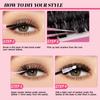 C Curvature Diy Segmented Single Cluster Of False Eyelashes 8-18Mm Thick Curled Eyelashes