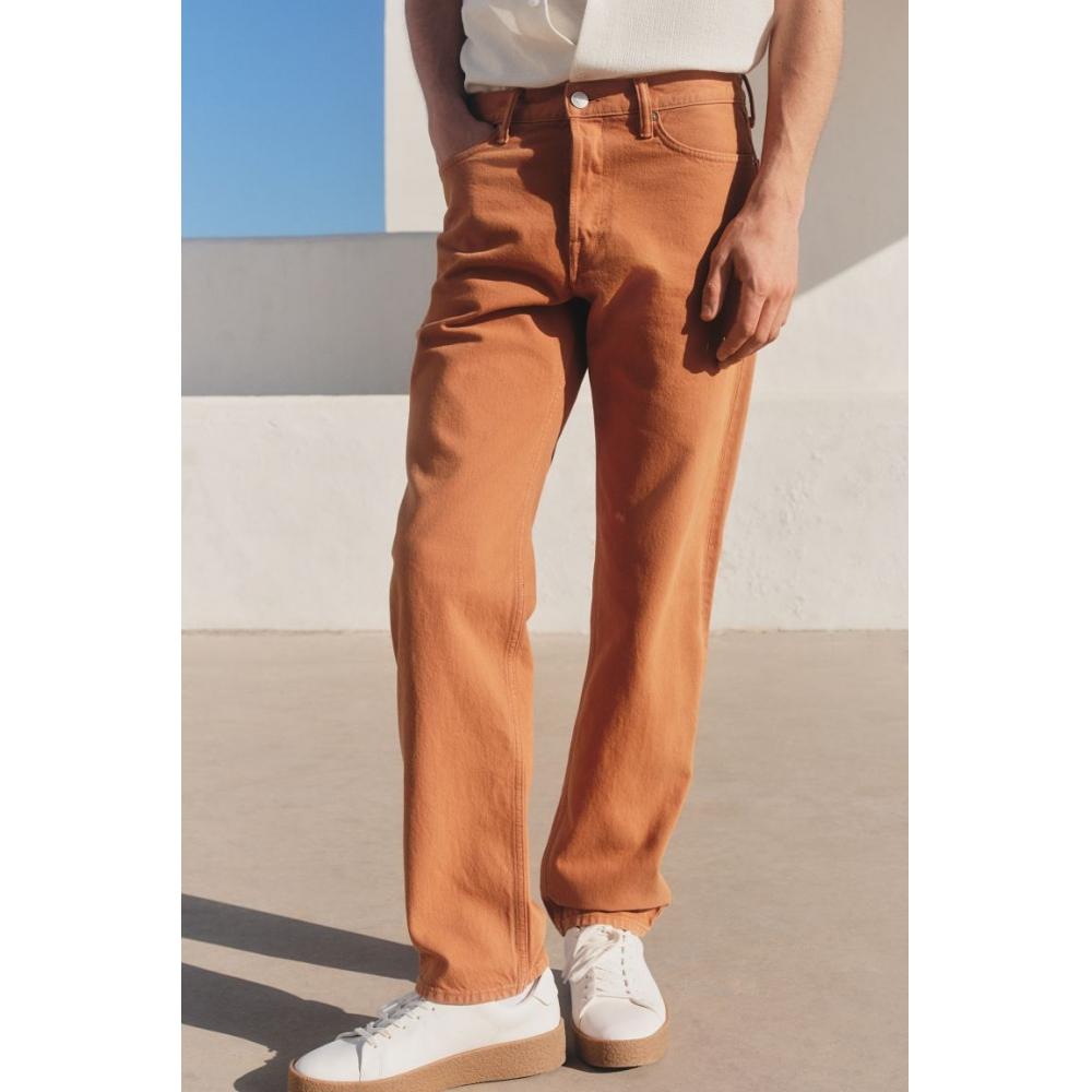 H M Relaxed Fit Jeans Orange