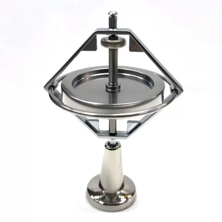 Metalen Zelfbalancerende Anti-Zwaartekracht Vinger Gyroscoop Draaitol Fysica Educatief Bureau Ontspannings Trainingsspeelgoed Kind Cadeau gray