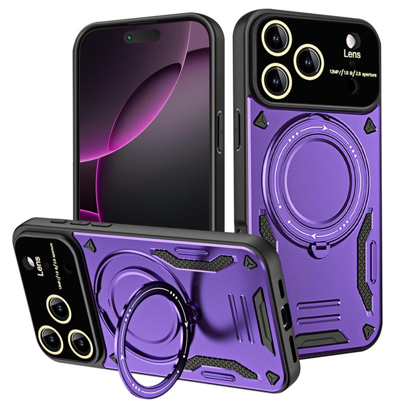 Applicable to iPhone17Pro max excellent shield large window all-inclusive armor mobile phone case Apple 11 magnetic bracket case