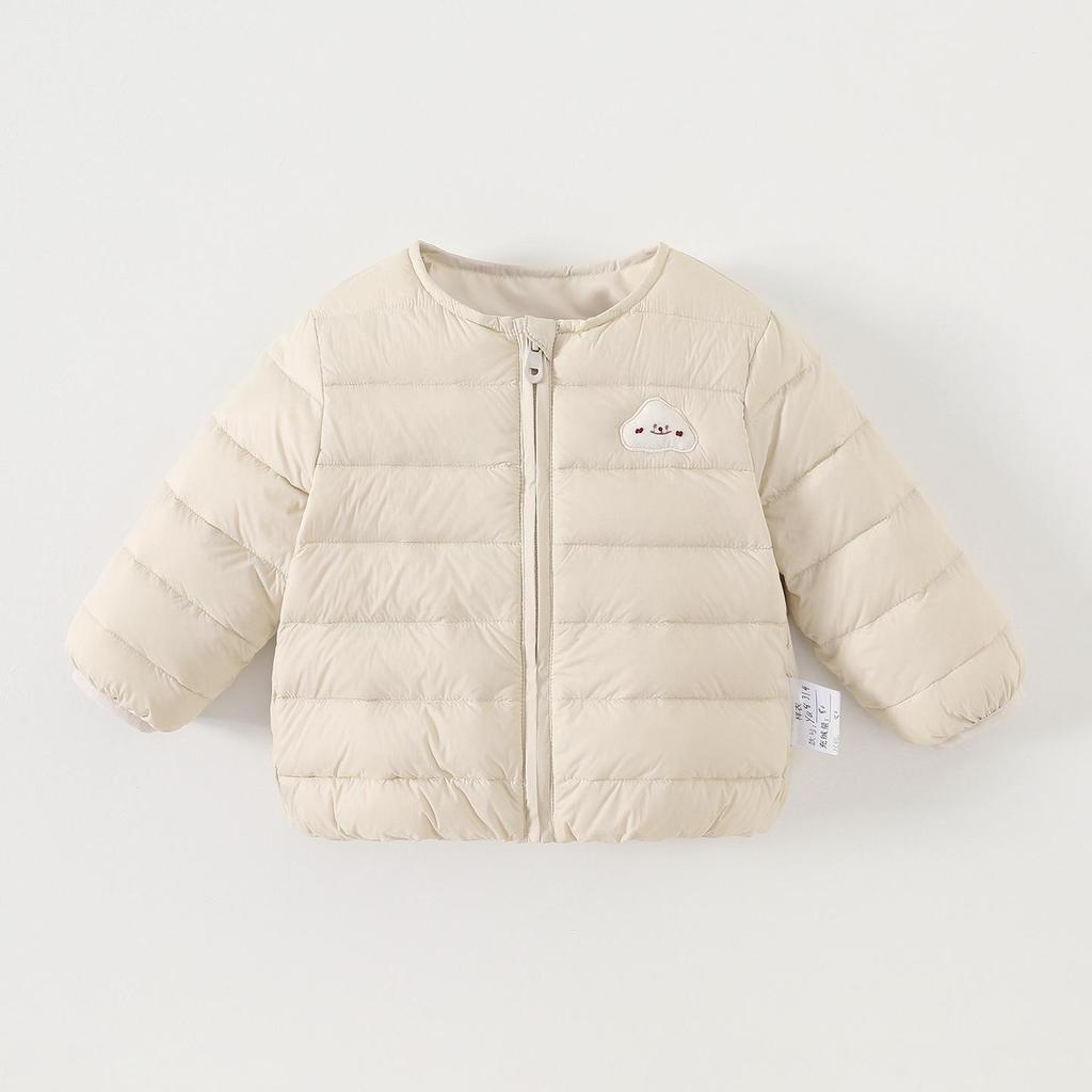 2026 Lightweight Down Jacket Liner for Girls - Autumn/Winter Infant Zipper Cardigan Jacket