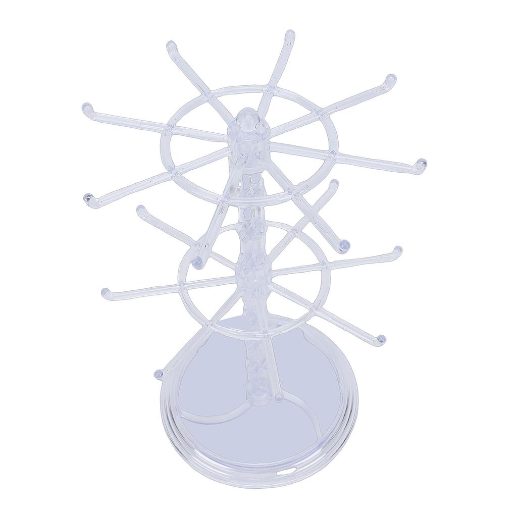 2 Tier Rotating Jewelry Display Stand Necklace Bracelet Ear s  s Watches Keychains Holder   Acrylic Jewelry  