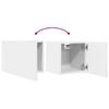 TV Wall Cabinets 2 pcs White 30.5 x 30 x 30 cm