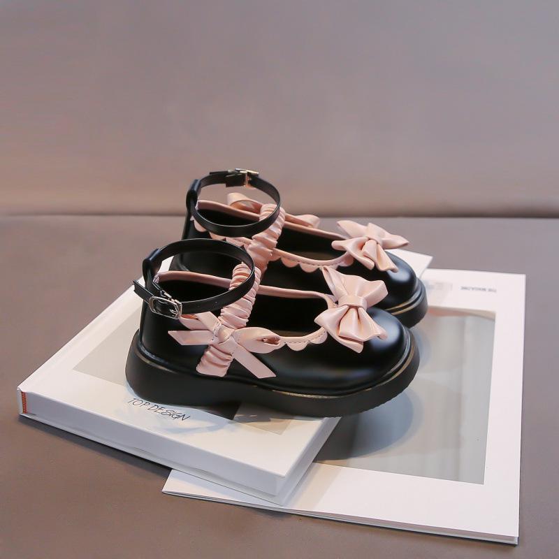 

2026 Нові японські Академічні Лоліти на товстій підошві жіночі шкіряні туфлі 27 - 16.6 cm чорний