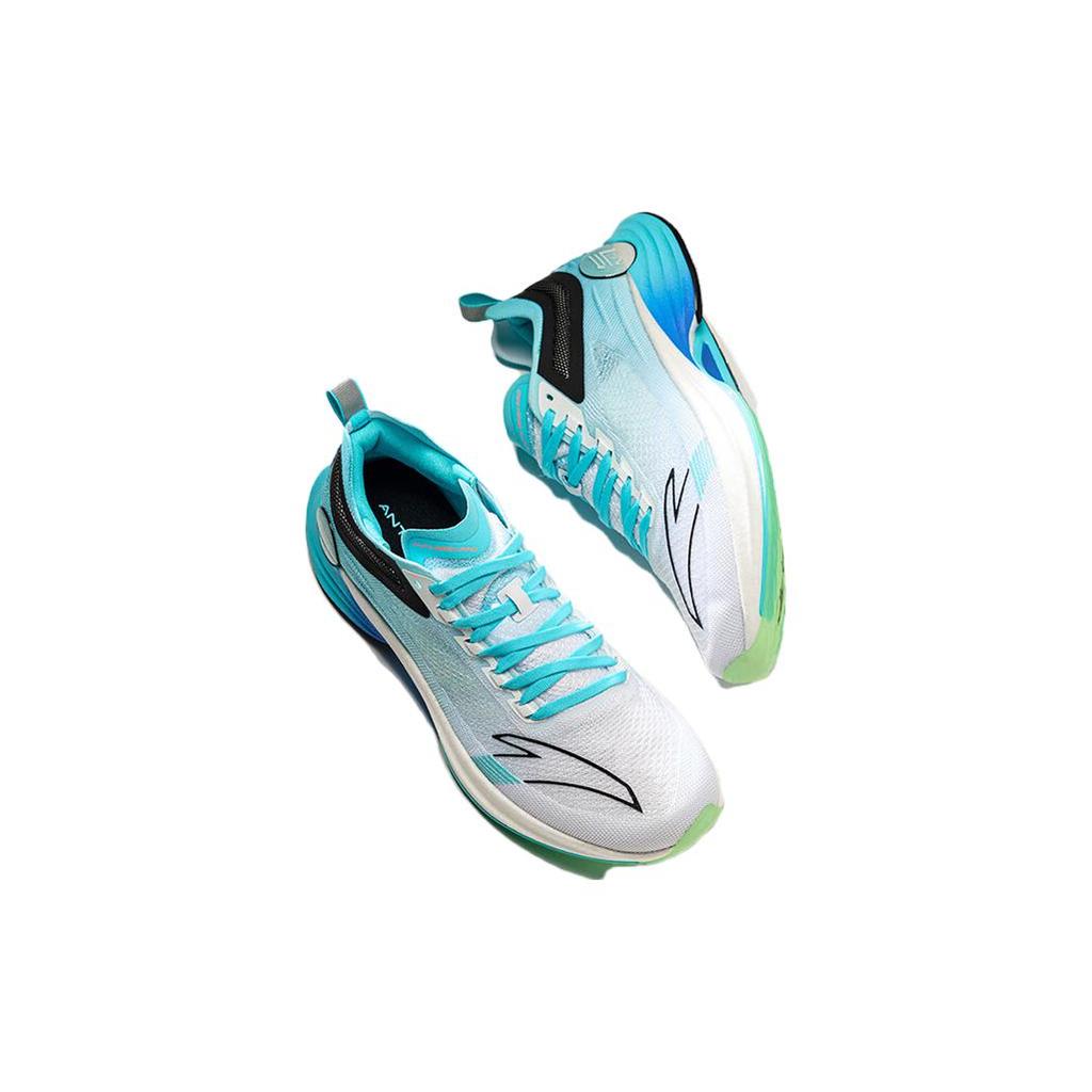 New Anta Mach Pro Cushioning Wear Resistant Low Top Running Shoes Men's Blue 112345595-1
