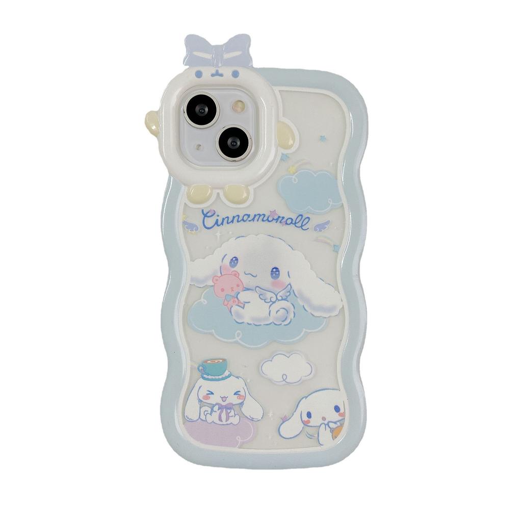 Wave Monsters Suitable for Apple 16 Mobile Phone Case Iphone15pro Protective Case 12 Yugui Dog 13 14 Soft Shell