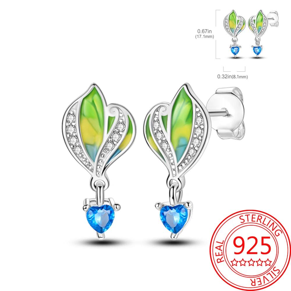 Pink Series Romantic Flower Butterfly Unicorn Tulip Geometry 925 Silver Earrings Boutique Fine Jewelry Gifts for Women