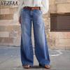 Women's Fashion Casual Solid Color Print High Waist Trousers Pants & Capris