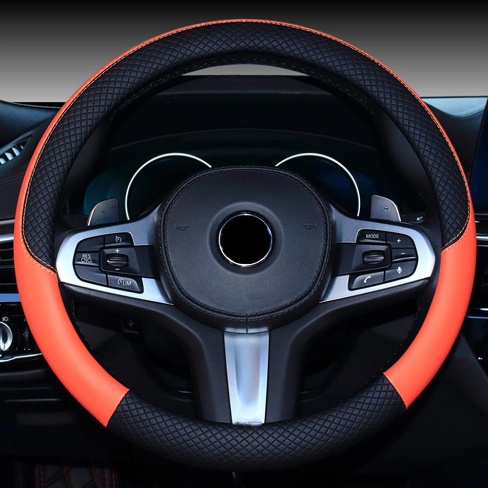 Universal Car Steering Wheel Cover Microfiber Leather Protection Cover Anti Slip Breathable Steering Wheel Protector