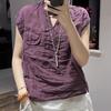 Women Vintage Linen Tank Top Summer Solid Color Drop‑Shoulder Loose Sleeveless Vest Casual Retro Literary Outer Wear Top