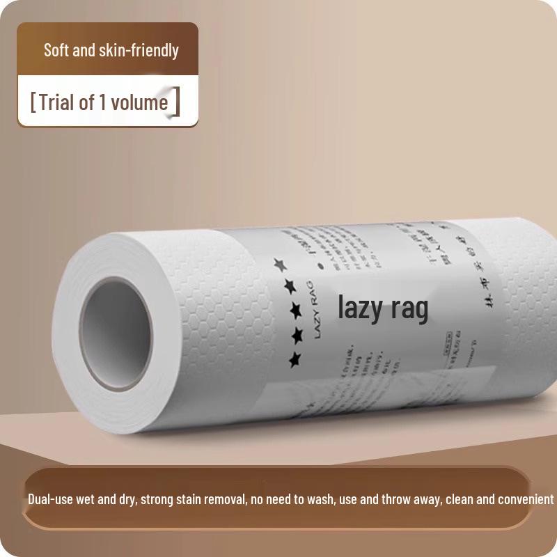 Thickened Dual-Use Disposable Dishcloth - Dry & Wet Kitchen Paper Towel for Cleaning, Oil Removal & Water Absorption