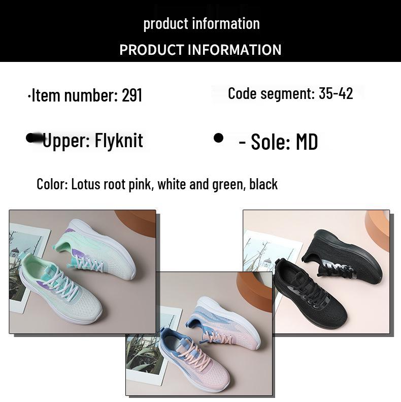 Spring/Summer Women's Plus Size Breathable Mesh Low-Top Running Shoes