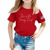 Toddler Girl Boy T-Shirts Kids Top Boys And Girls Printed Short Sleeved T-shirt 1-12Y Summ