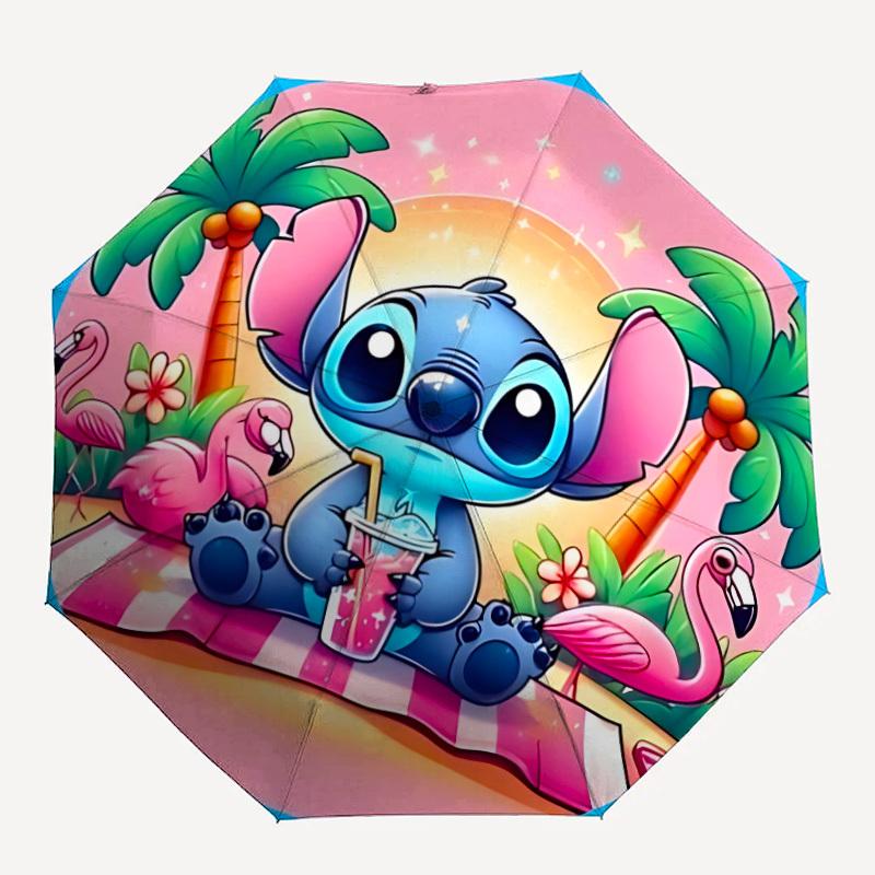 

1pc Stitch Automatic Umbrella 8-Bone Design Compact Gear for Outdoor Travel,Perfect Gift for Friends Birthdays yy250815050