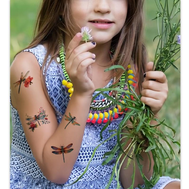 

powder blusher spring outing temporary tattoo tattoo stickers cross-border picnic summer 10Sheets Jewelry 10 Sheets разноцветные