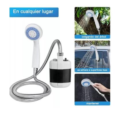 Cea mai NOUĂ pompă de duș portabilă ABS, alimentată cu baterii, de camping, pentru uz exterior