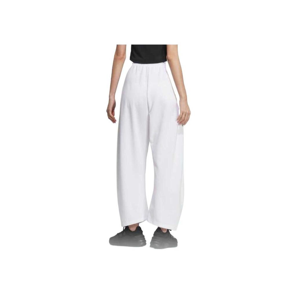adidas Gestreifte Weiche Bequeme Atmungsaktive Hautfreundliche Bananen Freizeithose Damen Hose Weiß KB4629