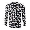Halloween Print Raglan Sleeve Men's Long Sleeve Top