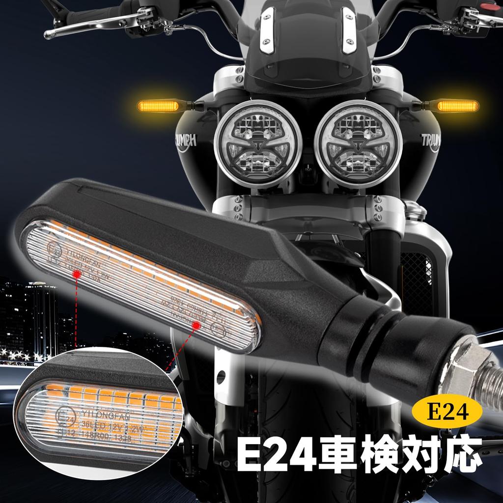 RACEAST Motorcycle Turn Flowing Turn IP67 36 M10 Sequential Universal Fit for Front and Rear Motocross and ATVs of Signals, Signals, LED, E-Mark