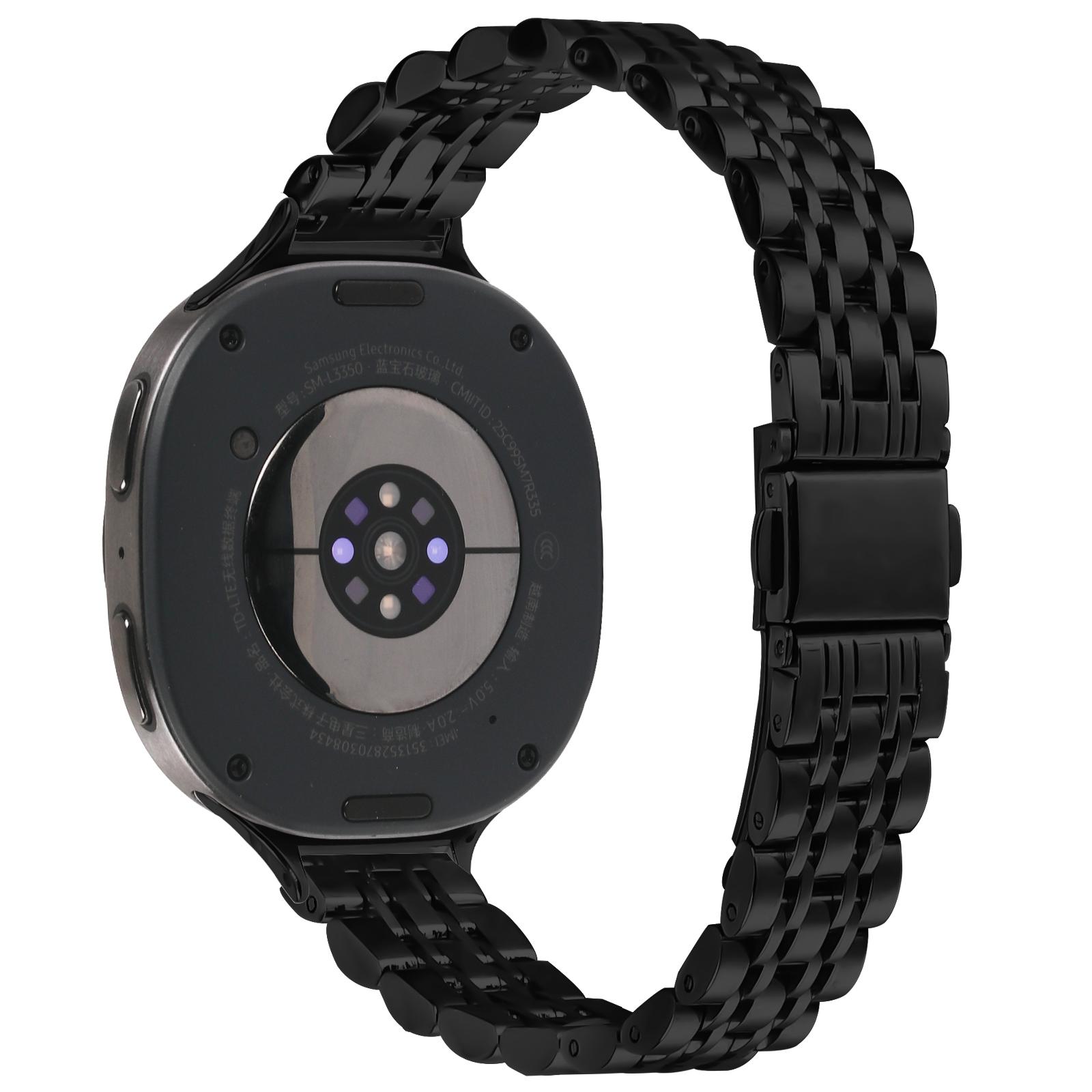 

Watch Band For Samsung Galaxy Watch8 40mm 44mm/Watch8 Classic 46mm , Slim 7-Bead Stainless Steel Strap