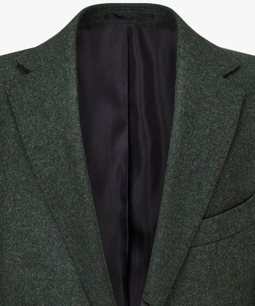 Man On The Boon Notched Lapel Wool Single Jacket_Melange Green 4714302012