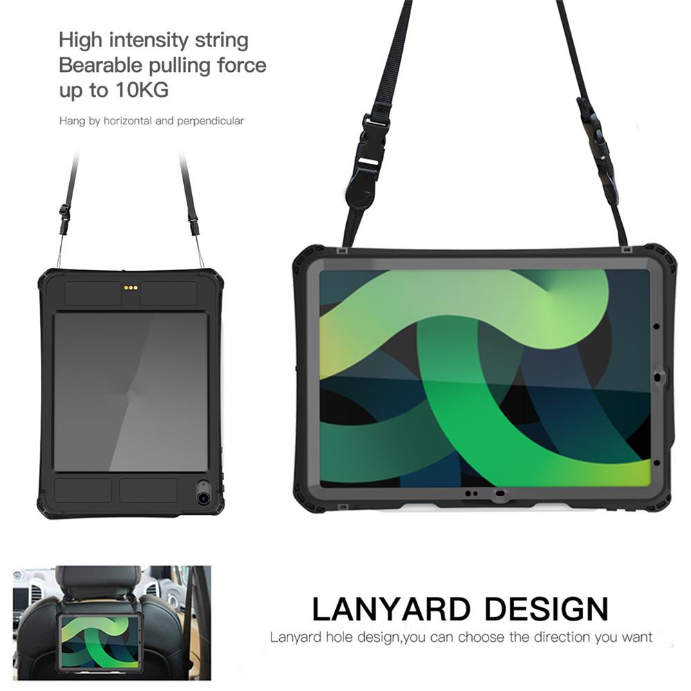 Shellbox IP68 Waterproof Case for iPad Air 6 (11 2024) Military Grade Protection Heavy Duty Defender Cover for iPad Air 4/Air 5